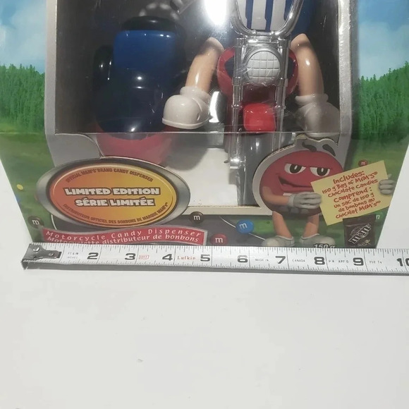 M&Ms Red/White/Blue Motorcycle Candy  Dispenser Limited Edition. - Picture 8 of 8